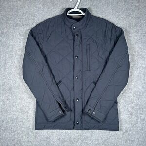 J Crew Sussex Jacket Mens XS Navy Blue Quilted Barn Coat Full Zip lined